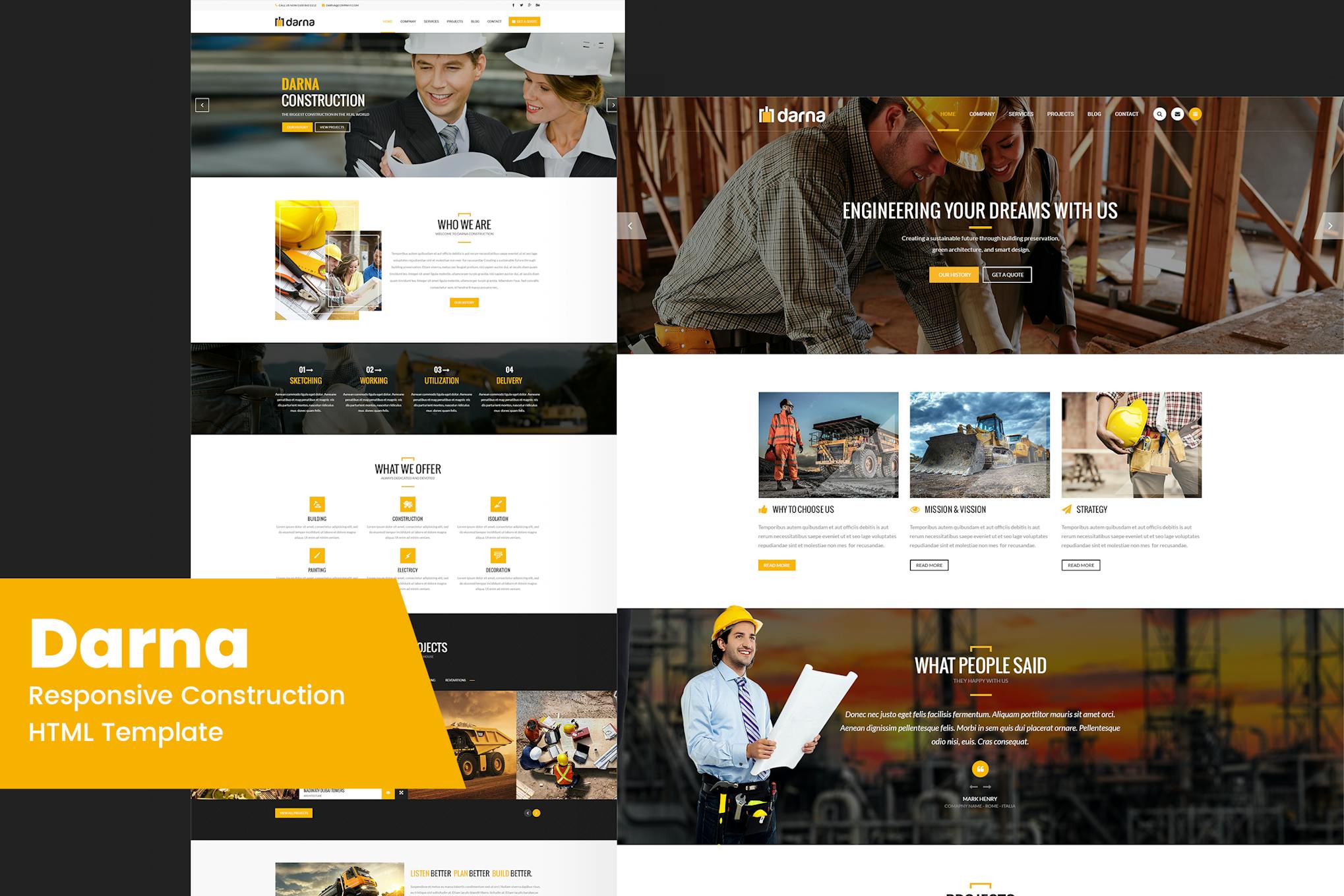 Darna – Building & Construction HTML Template