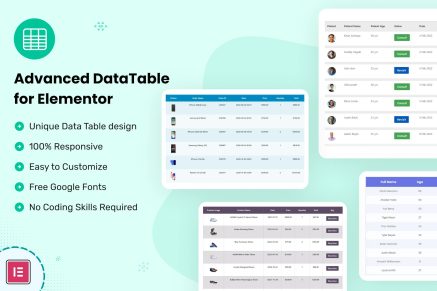 Datalentor - Advanced DataTable for Elementor 1.0.4