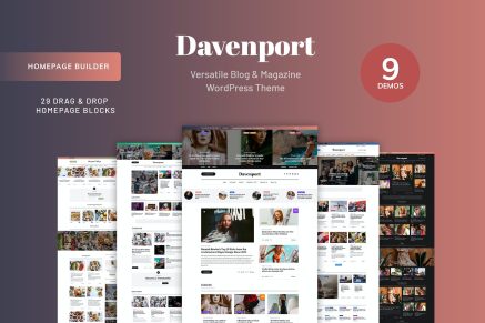 Davenport- Blog and Magazine 1.3 WordPress Theme