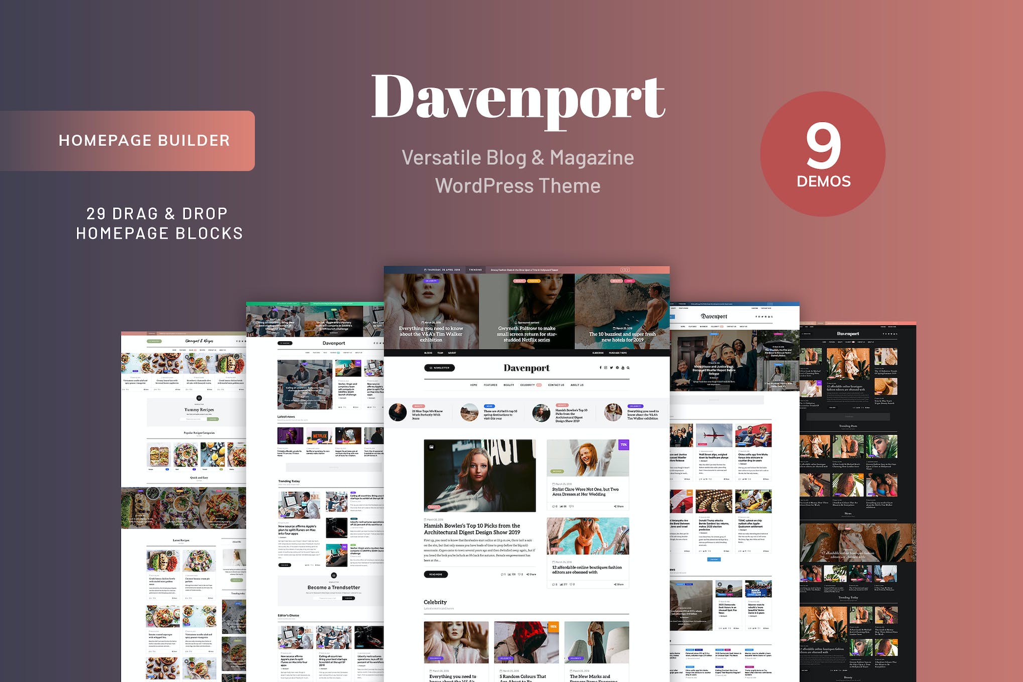 Davenport- Blog and Magazine 1.3 WordPress Theme
