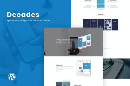 Decades- App Showcase & App Store 1.0.6 WordPress Theme