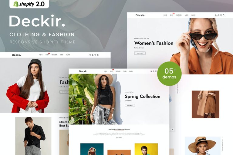 Deckir – Clothing & Fashion Shopify Theme