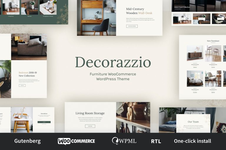 Decorazzio – Interior Design-Furniture Store WordPress Theme