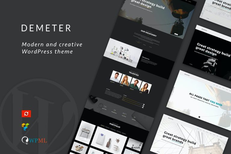 Demeter – One-Page Parallax WordPress Theme