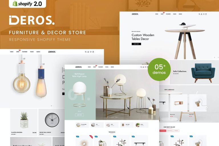 Deros – Furniture & Decor Responsive Shopify Theme