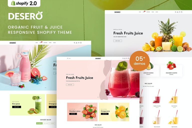 Desero – Organic Fruit & Juice Shopify Theme