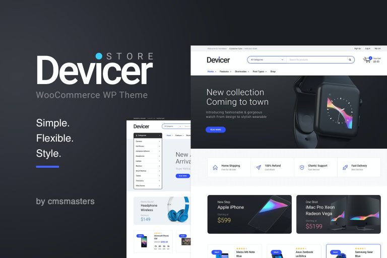 Devicer – Electronics, Mobile & Tech Store WordPress Theme
