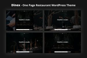 Dinex – One Page Restaurant Template