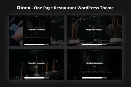 Dinex- One Page Restaurant 1.0 WordPress Theme