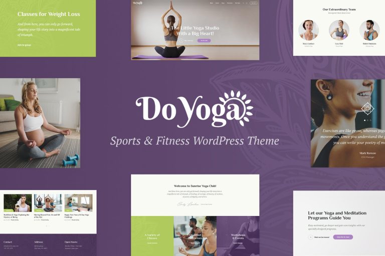 Do Yoga – Fitness Studio & Yoga Club WordPress Theme