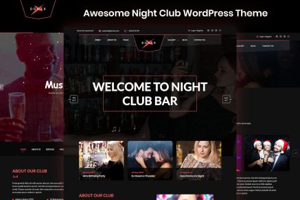 Domex- Night Club 1.0 WordPress Theme