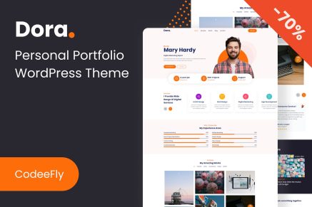 Dora- Personal Portfolio 1.0.0 WordPress Theme