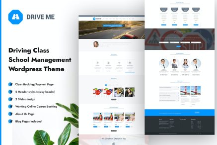 Driveme - Driving School WordPress Theme 1.6