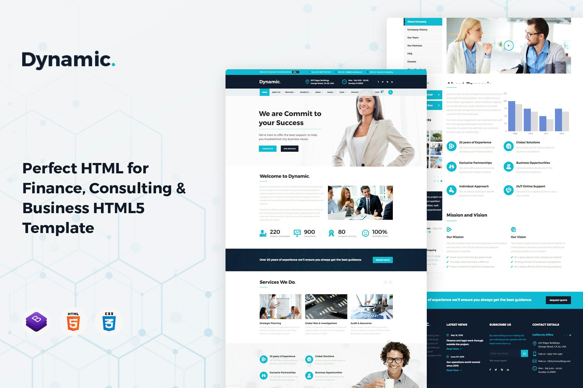 Dynamic - Consulting, Finance HTML Template