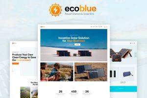 EcoBlue WordPress Theme