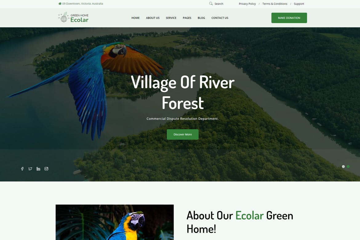 Ecolar - Environment & Ecology 2.0.1 WordPress Theme