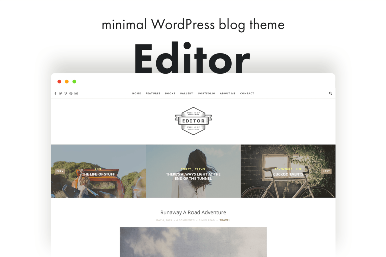 Editor Blog – A WordPress Blog Theme for Bloggers