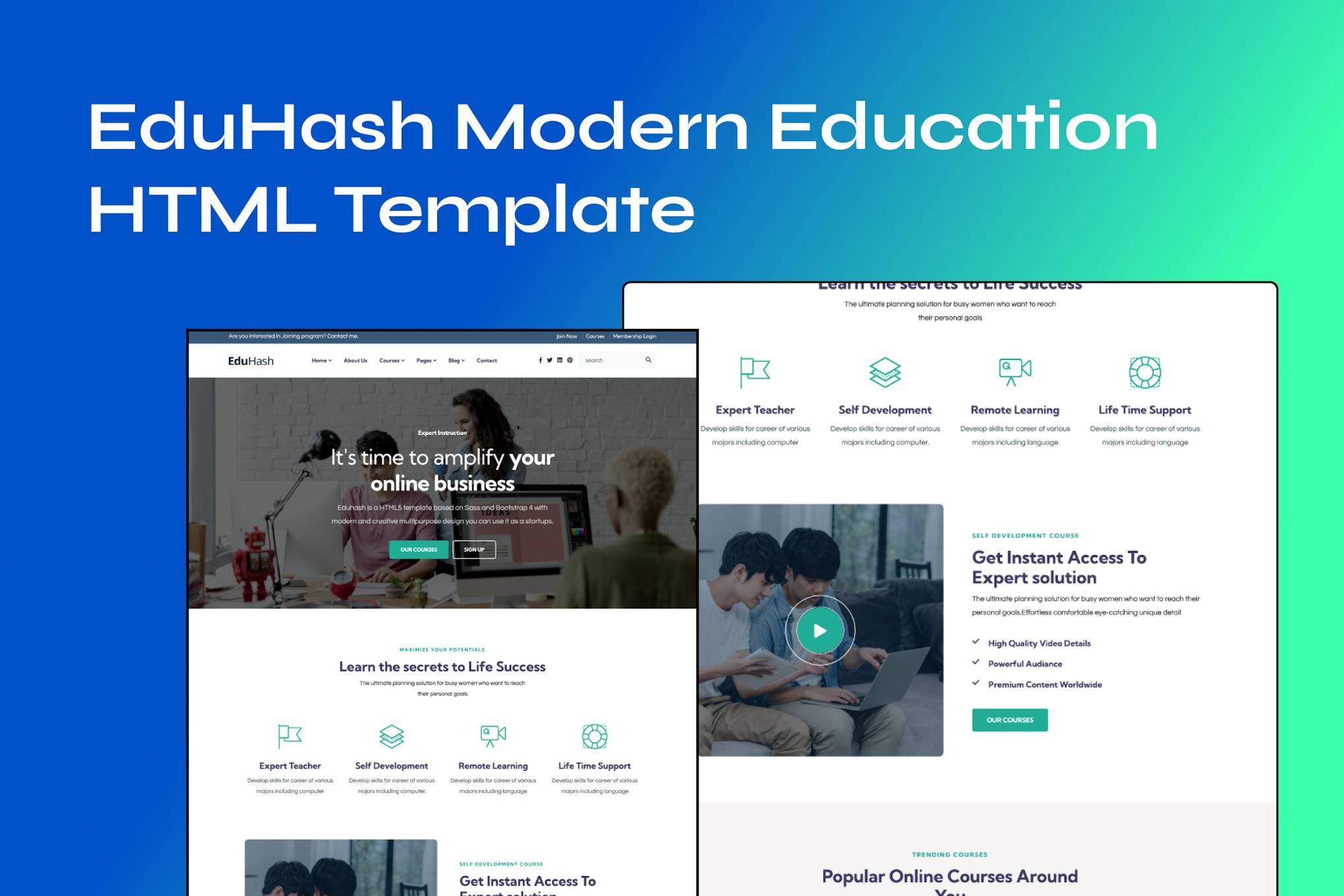 EduHash - Education LMS Html Template