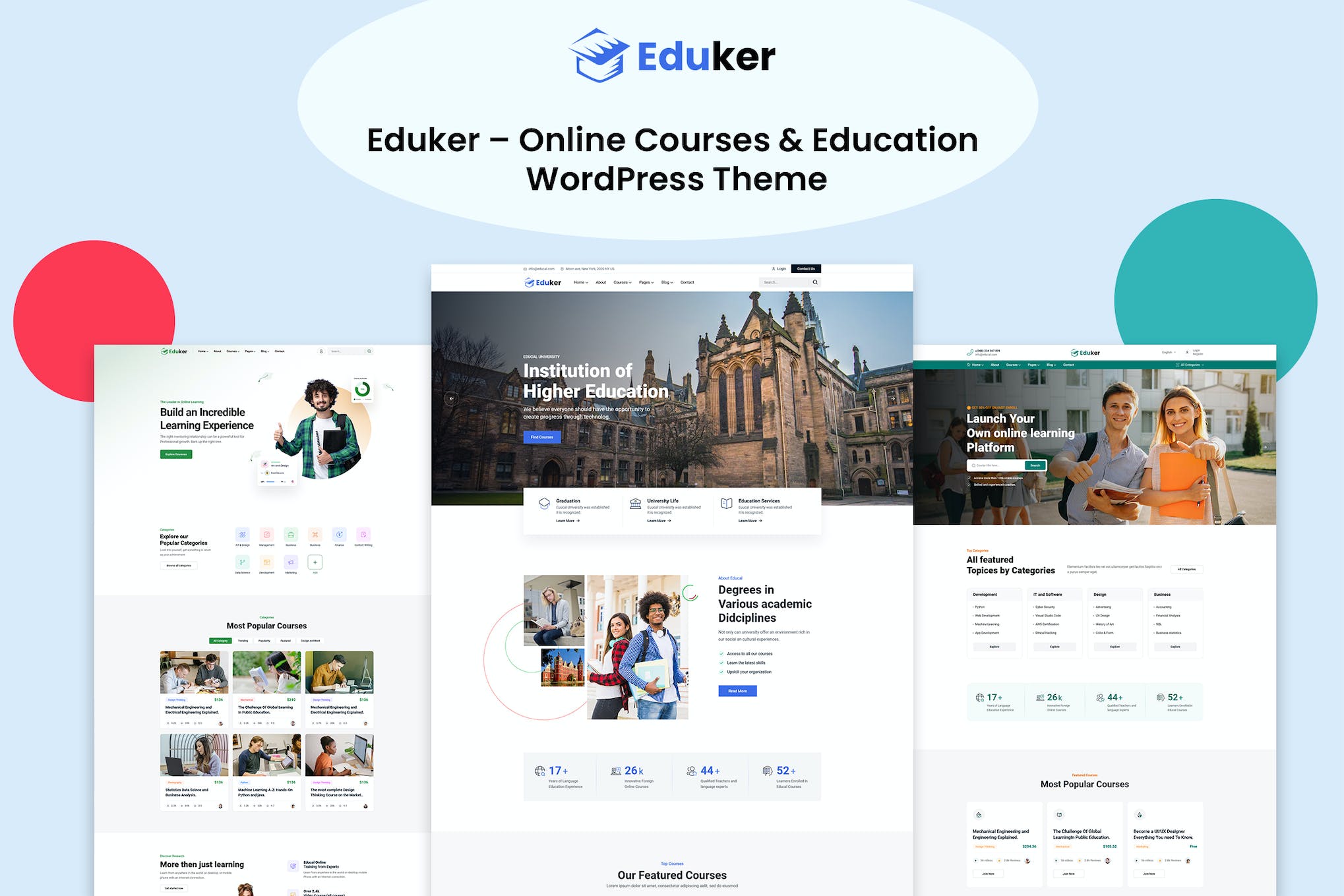 Eduker - Education 2.0.4 WordPress Theme