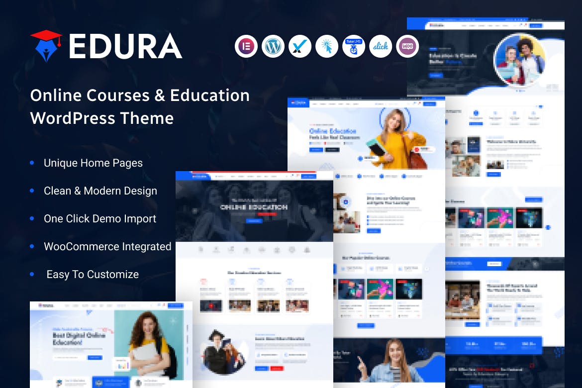 Edura- Online Courses & Education 2.0.0 WordPress Theme