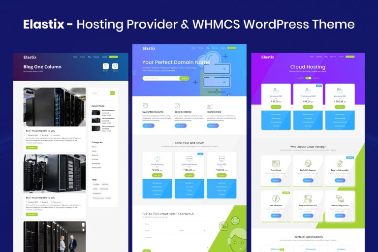 Elastix – Hosting Provider & WHMCS WordPress
