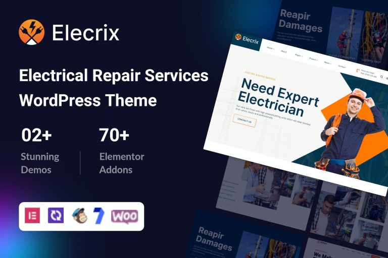 Elecrix – Electrical Repair Services WordPress Theme