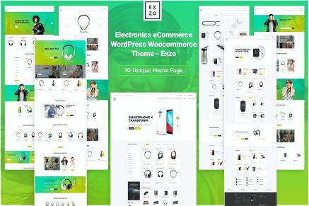 Electronics eCommerce Woocommerce- Exzo 1.2.4 WordPress Theme