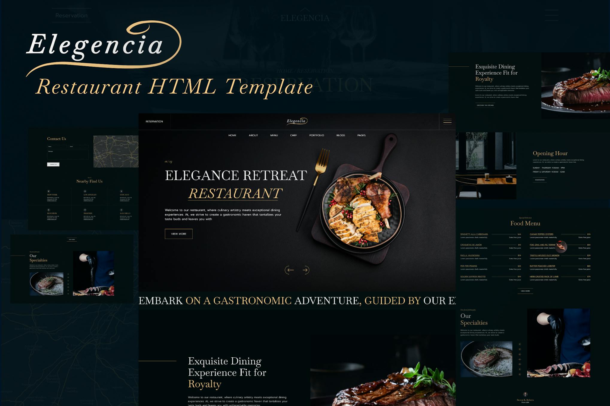 Elegencia - Royale Restaurant HTML Template