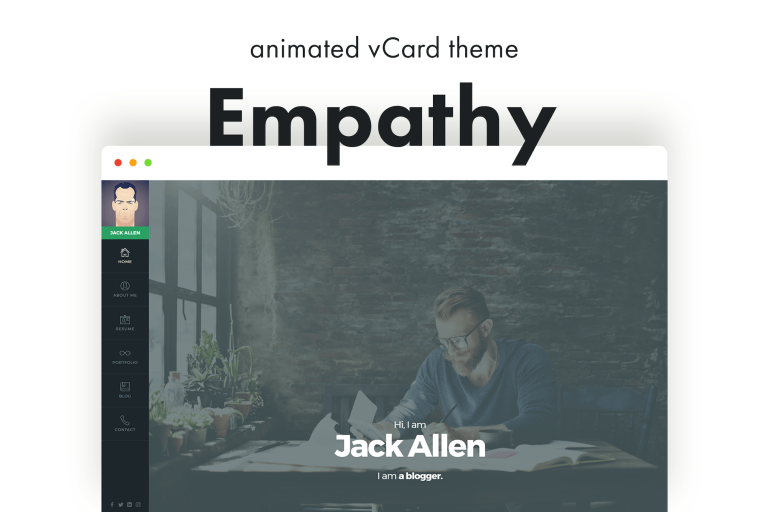 Empathy – Animated vCard WordPress Theme