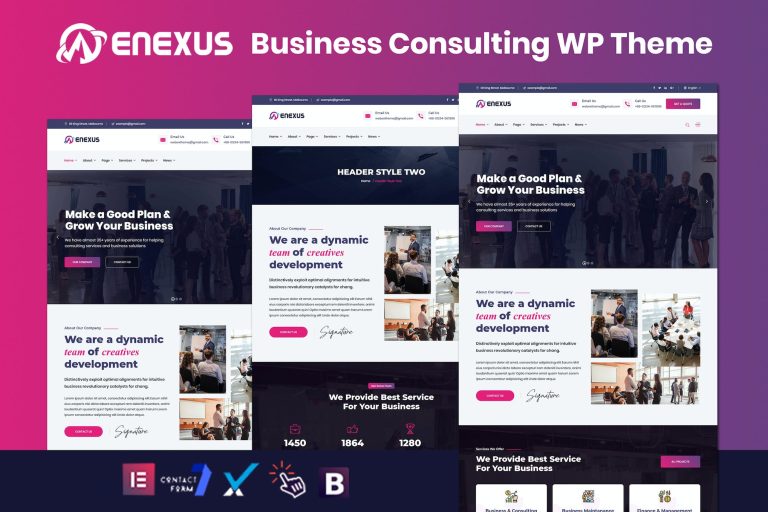 Enexus – Consulting Business Elementor WordPress