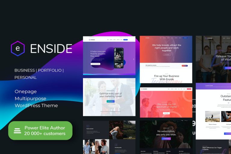 Enside – Multipurpose Onepage WordPress Theme