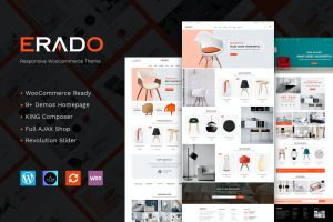 Erado – unique design WordPress theme