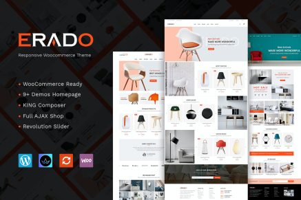 Erado- unique design 1.8 WordPress Theme