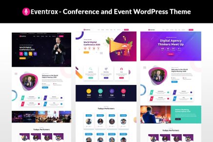 Eventrox- Conference and Event 1.0 WordPress Theme