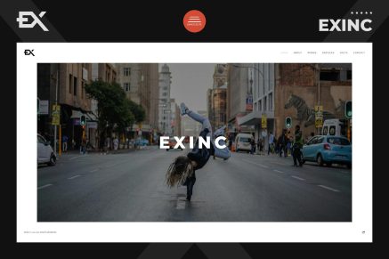 Exinc - Creative Personal Portfolio Template