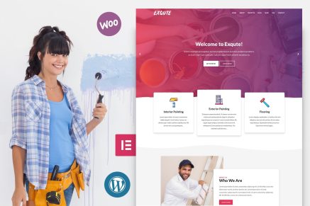 Exqute- Painting Company 1.9.2 WordPress Theme