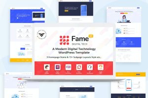 Fame – Digital Technology/Service WordPress Theme