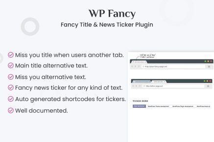 Fancy Title and News Ticker WordPress Plugin 1.7