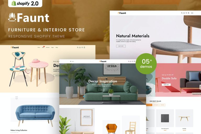 Faunt – Furniture & Interior Shopify Theme