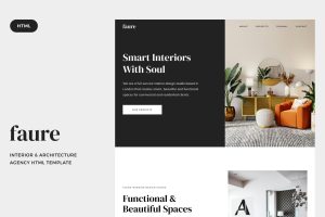 Faure – Interior and Architecture Agency HTML Templa