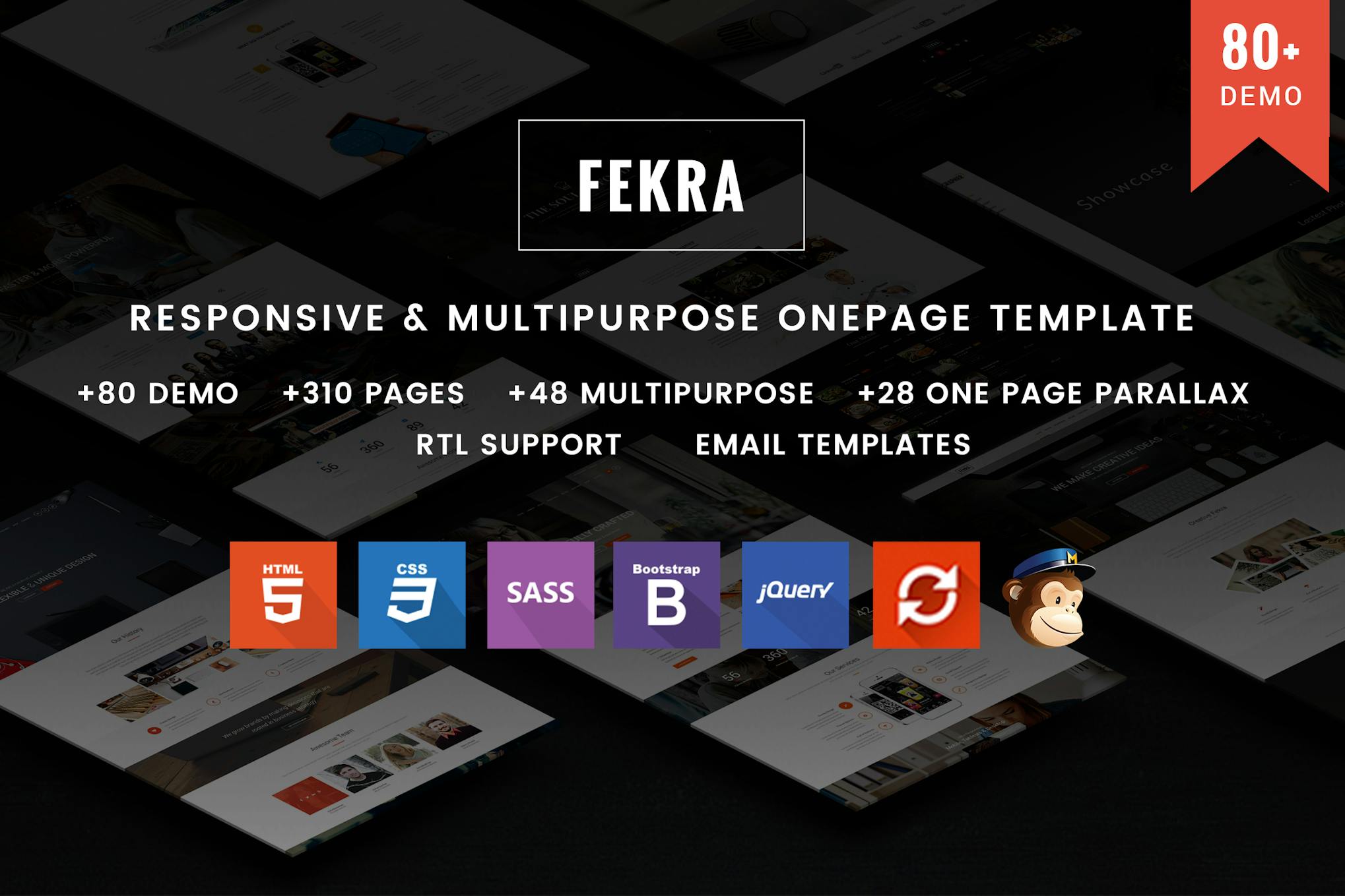 Fekra - Responsive One/Multi Page HTML Template