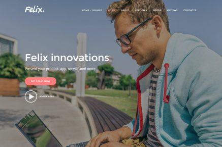Felix - App, WordPress Onepage Theme 1.0.5
