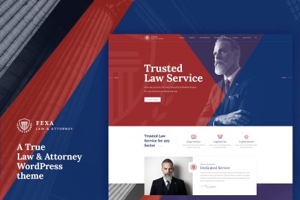 Fexa- Lawyer & Attorney 2.0.2 WordPress Theme
