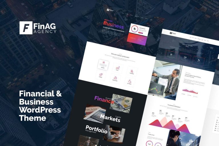 Finag – Creative & Finance Agency WordPress Theme