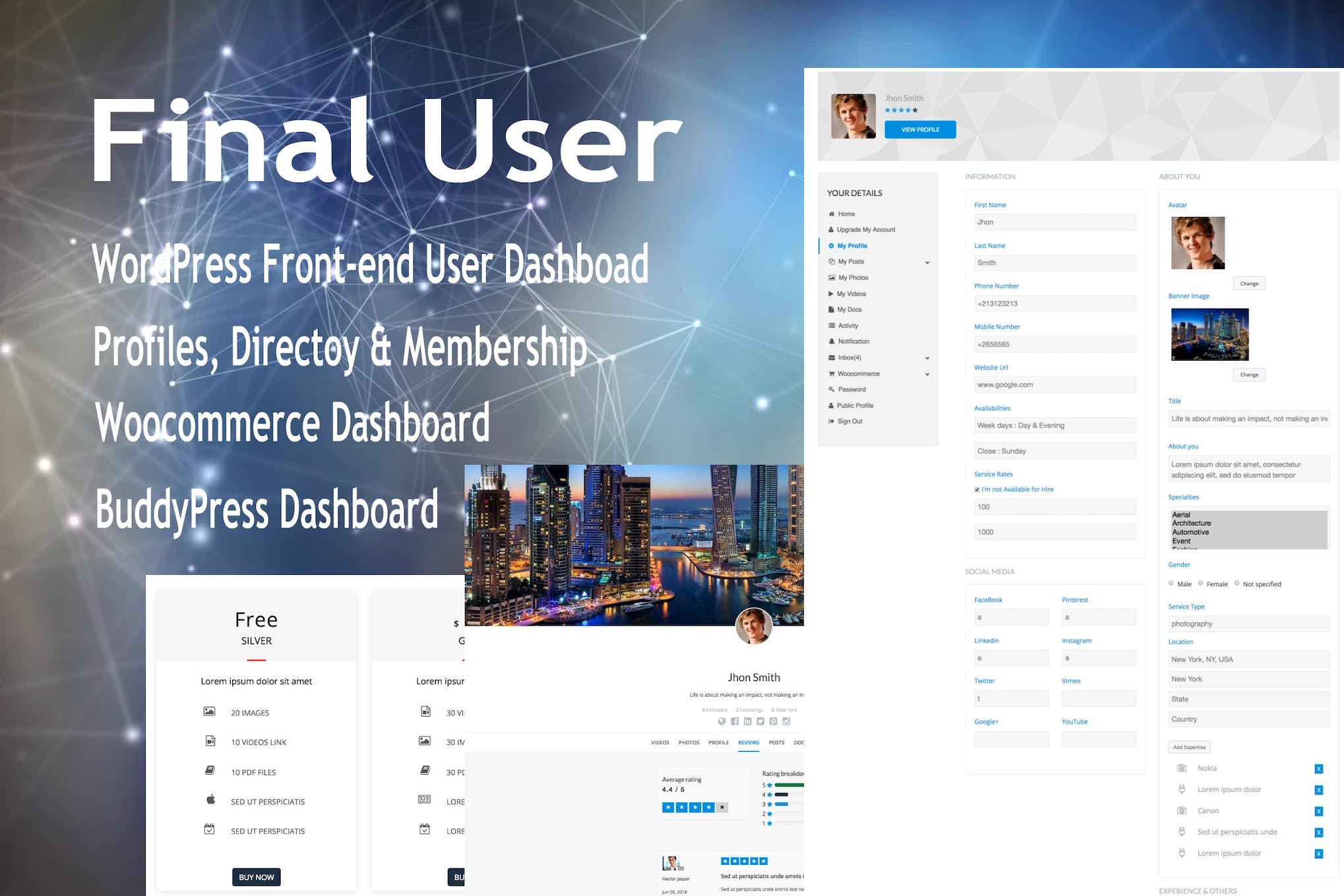 Final User - WP Front-end User Profiles 1.2.3- Download for Wordpress