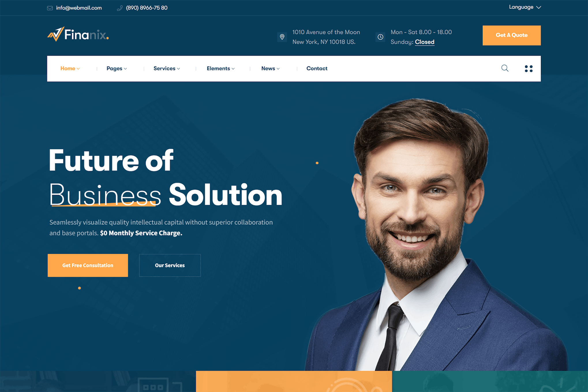 Finanix- Business 1.0.9 WordPress Theme