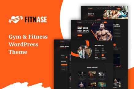 Fitnase- Gym And Fitness 1.1.1 WordPress Theme