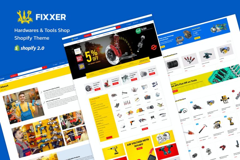 Fixxer – Hardwares & Tools Shop Shopify Theme