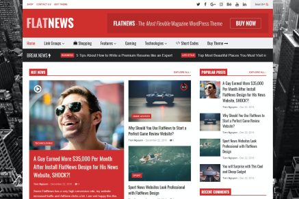 FlatNews - Responsive Magazine 6.1 WordPress Theme