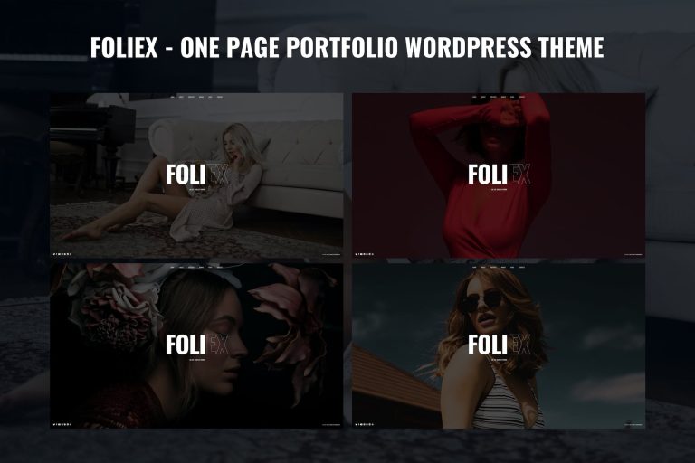 Foliex – One Page Portfolio WordPress Theme